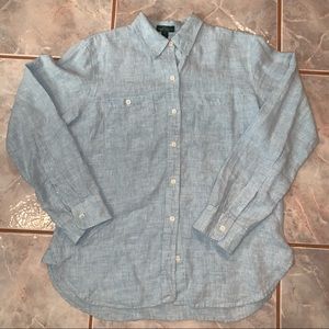 LAUREN RALPH LAUREN JEAN CO SHIRT MEDIUM